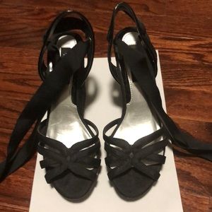 Never worn black espadrilles